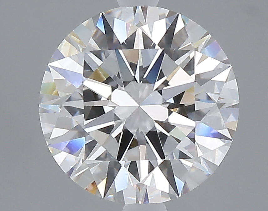 1.53 carat round lab grown diamond D color VVS2 clarity
