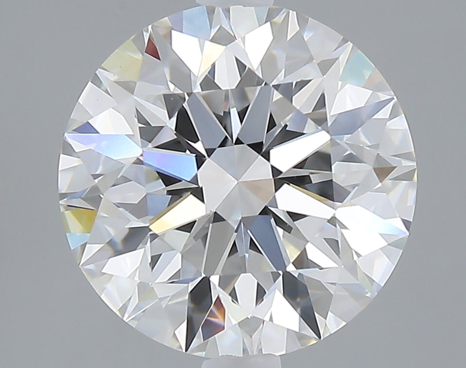 2.72 carat round lab grown diamond E color VVS2 clarity