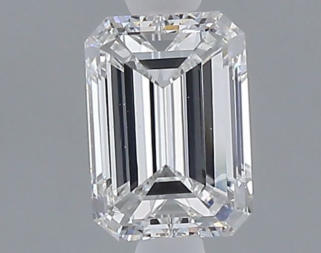 1.00 carat emerald lab grown diamond E color VVS2 clarity
