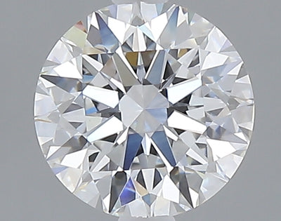 1.53 carat round lab grown diamond D color VVS2 clarity