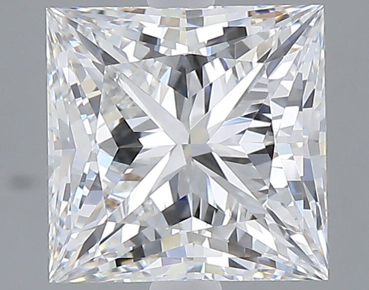3.28 carat princess lab grown diamond E color VVS2 clarity