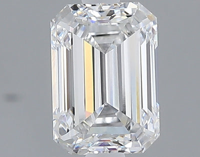 1.58 carat emerald lab grown diamond E color VVS2 clarity