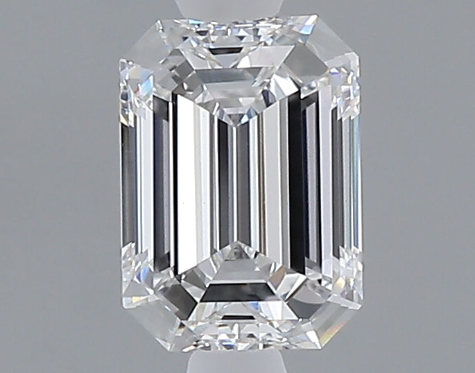 1.06 carat emerald lab grown diamond E color VVS2 clarity