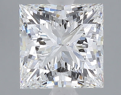 2.25 carat princess lab grown diamond E color VVS2 clarity