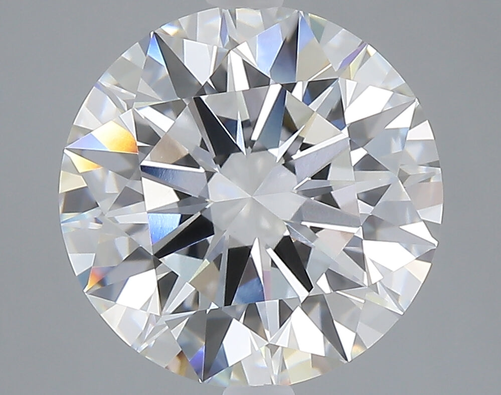5.09 carat round lab grown diamond E color VVS2 clarity