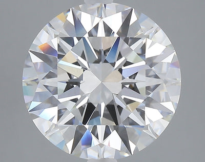 5.09 carat round lab grown diamond F color VVS2 clarity