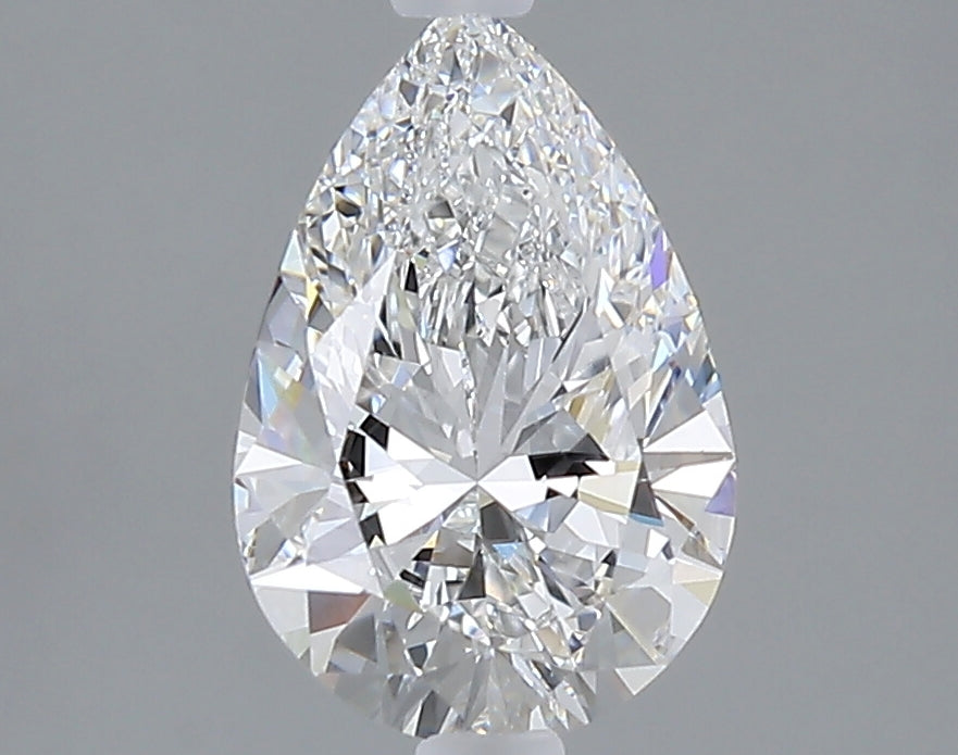 1.59 carat pear lab grown diamond E color VVS2 clarity