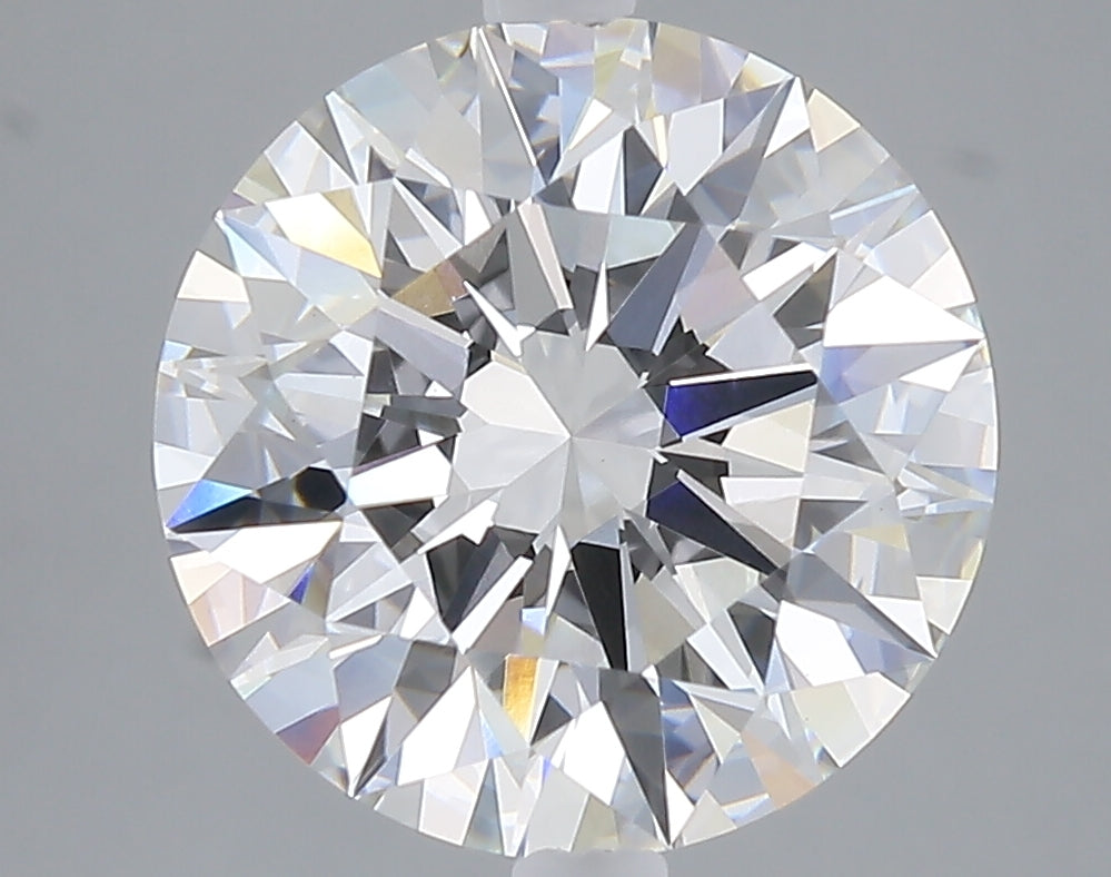 5.05 carat round lab grown diamond E color VVS2 clarity