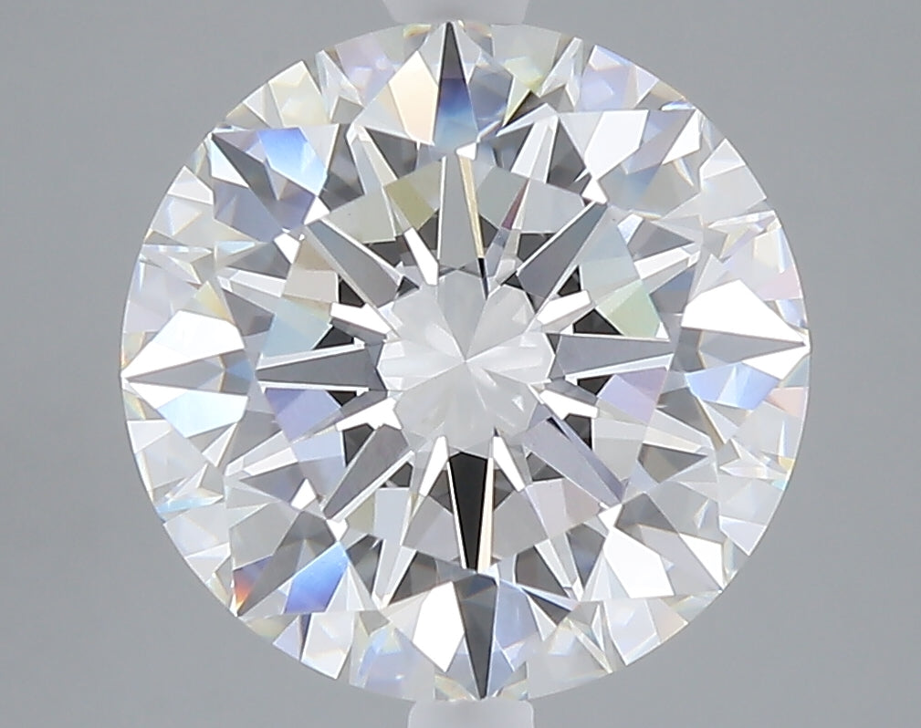 5.06 carat round lab grown diamond E color VVS2 clarity