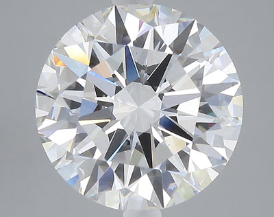 5.09 carat round lab grown diamond E color VS1 clarity