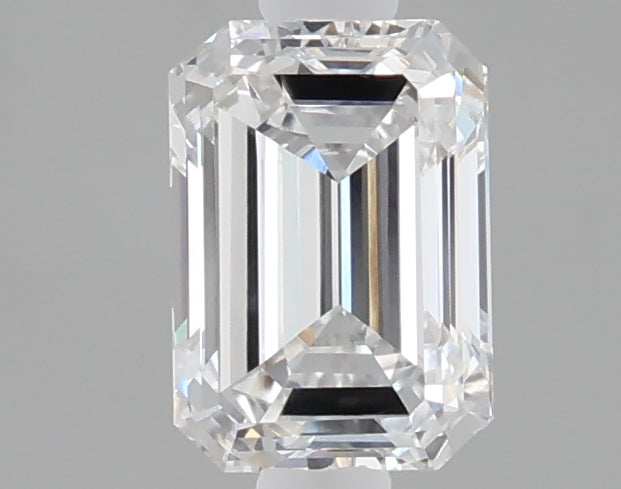 1.07 carat emerald lab grown diamond E color VVS2 clarity