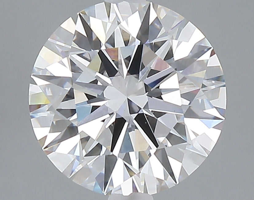 3.05 carat round lab grown diamond E color VVS2 clarity