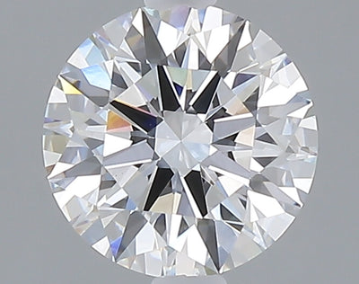 1.55 carat round lab grown diamond D color VVS2 clarity