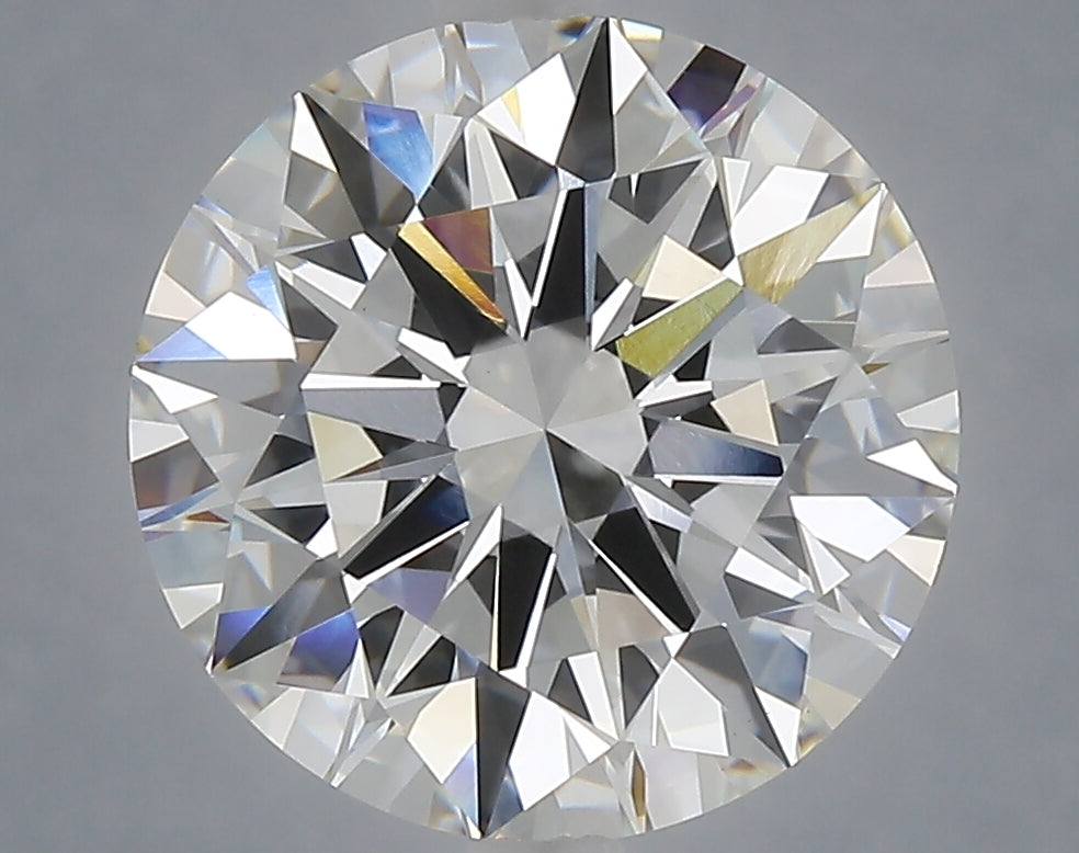 5.05 carat round lab grown diamond F color VVS2 clarity