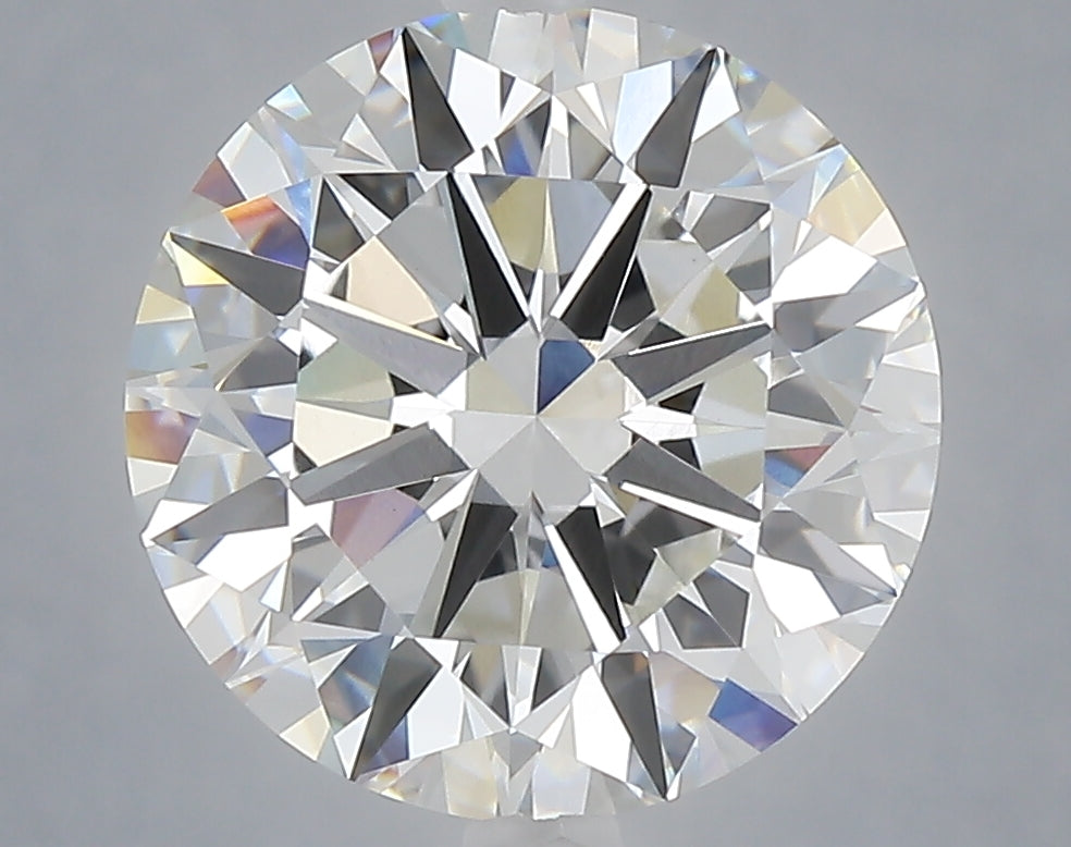 5.03 carat round lab grown diamond E color VVS2 clarity