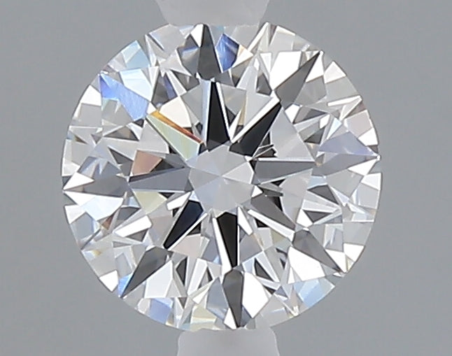 1.08 carat round lab grown diamond D color VVS2 clarity