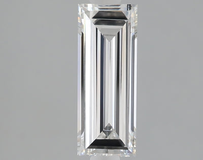 1.00 carat baguette lab grown diamond E color VVS2 clarity