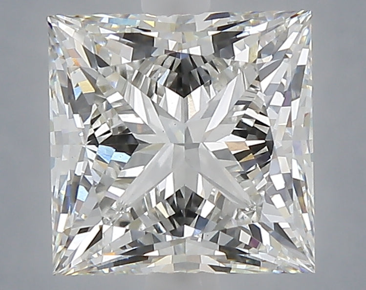 3.10 carat princess lab grown diamond G color VVS2 clarity
