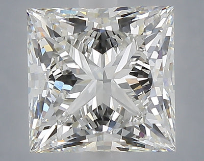 3.10 carat princess lab grown diamond G color VVS2 clarity