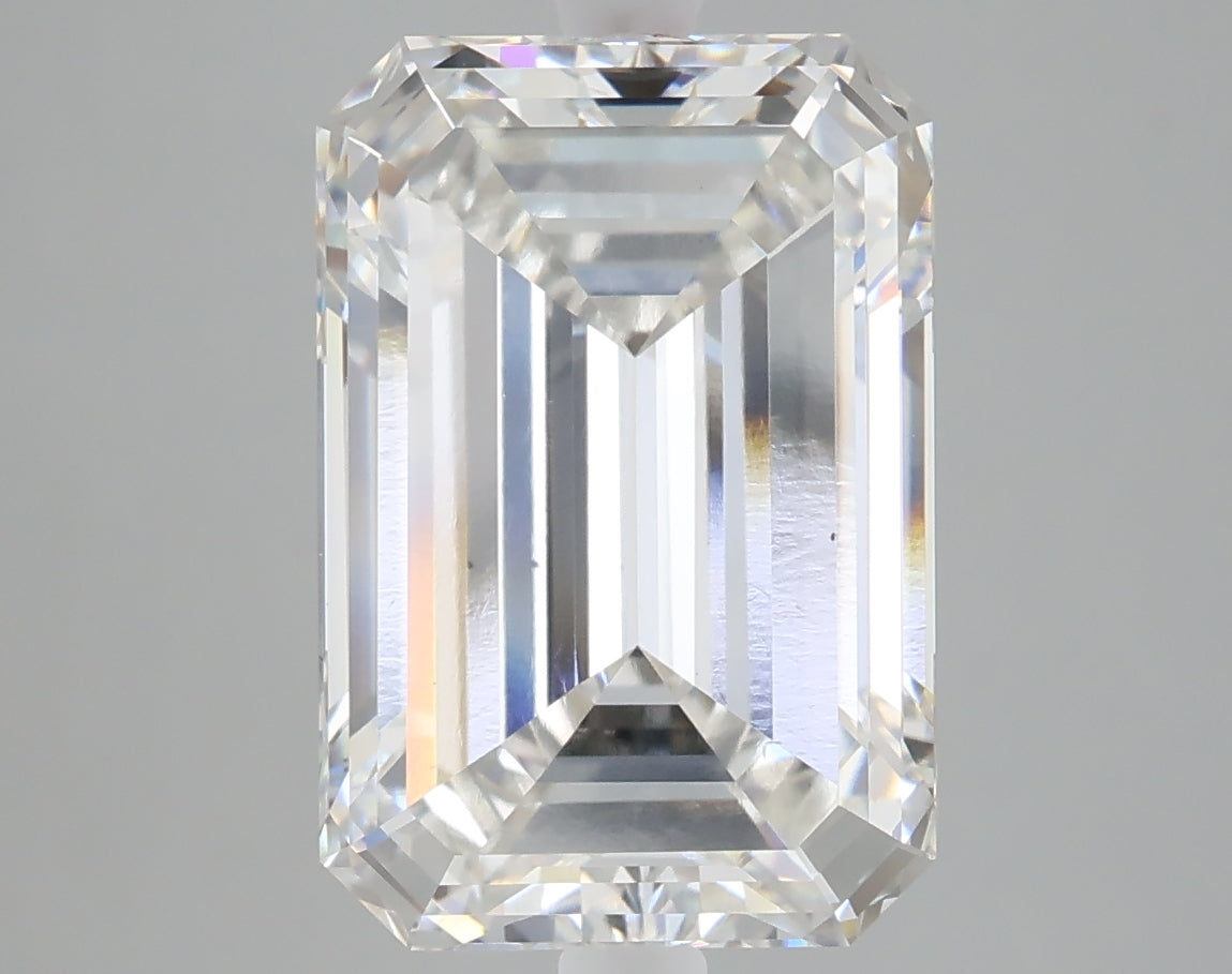 6.01 carat emerald lab grown diamond G color VS1 clarity