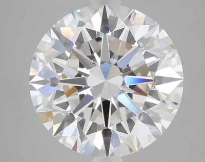 5.03 carat round lab grown diamond E color VVS2 clarity