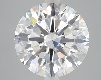 5.07 carat round lab grown diamond F color VVS1 clarity