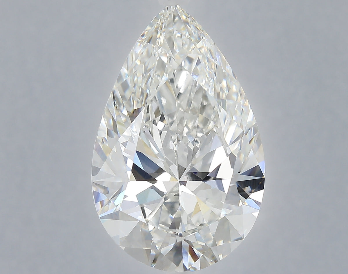 10.03 carat pear lab grown diamond F color VVS2 clarity