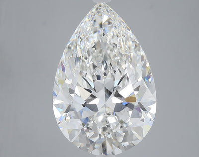 10.57 carat pear lab grown diamond F color VVS2 clarity