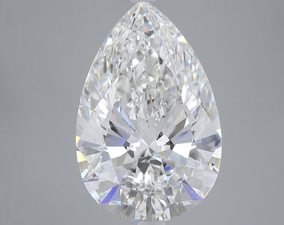 9.77 carat pear lab grown diamond E color VVS2 clarity