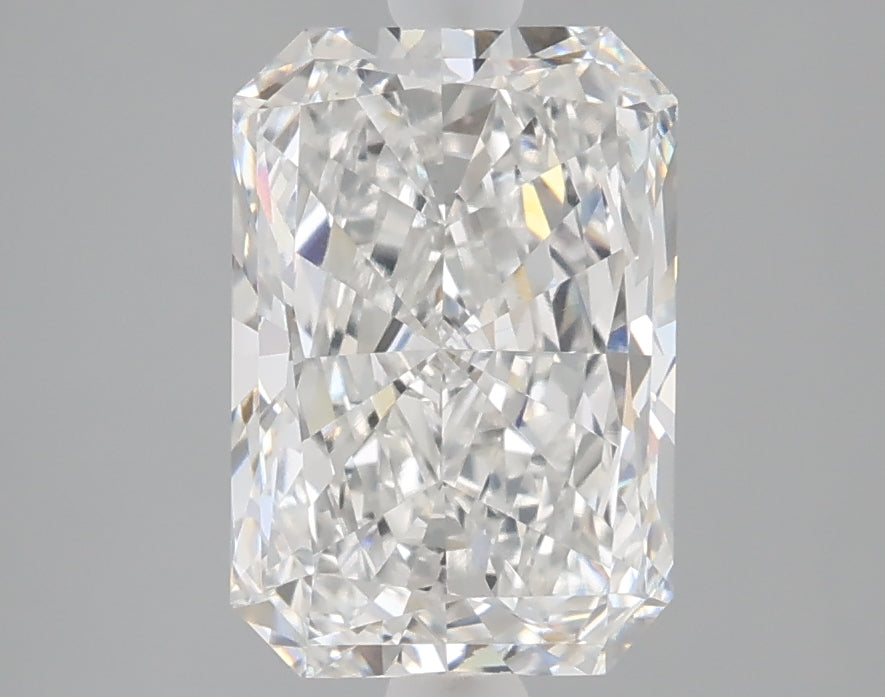 2.48 carat radiant lab grown diamond E color VS1 clarity