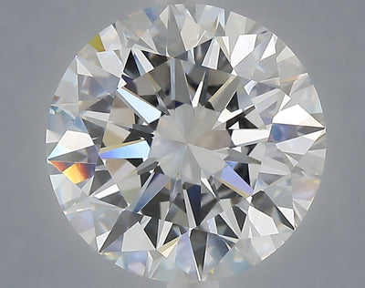 5.05 carat round lab grown diamond F color VVS2 clarity