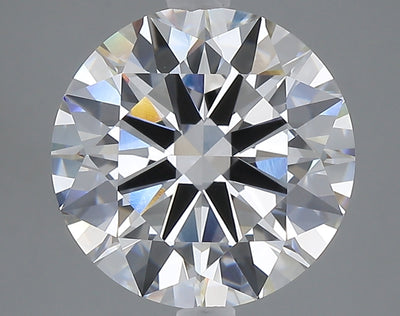 5.01 carat round lab grown diamond E color VVS2 clarity