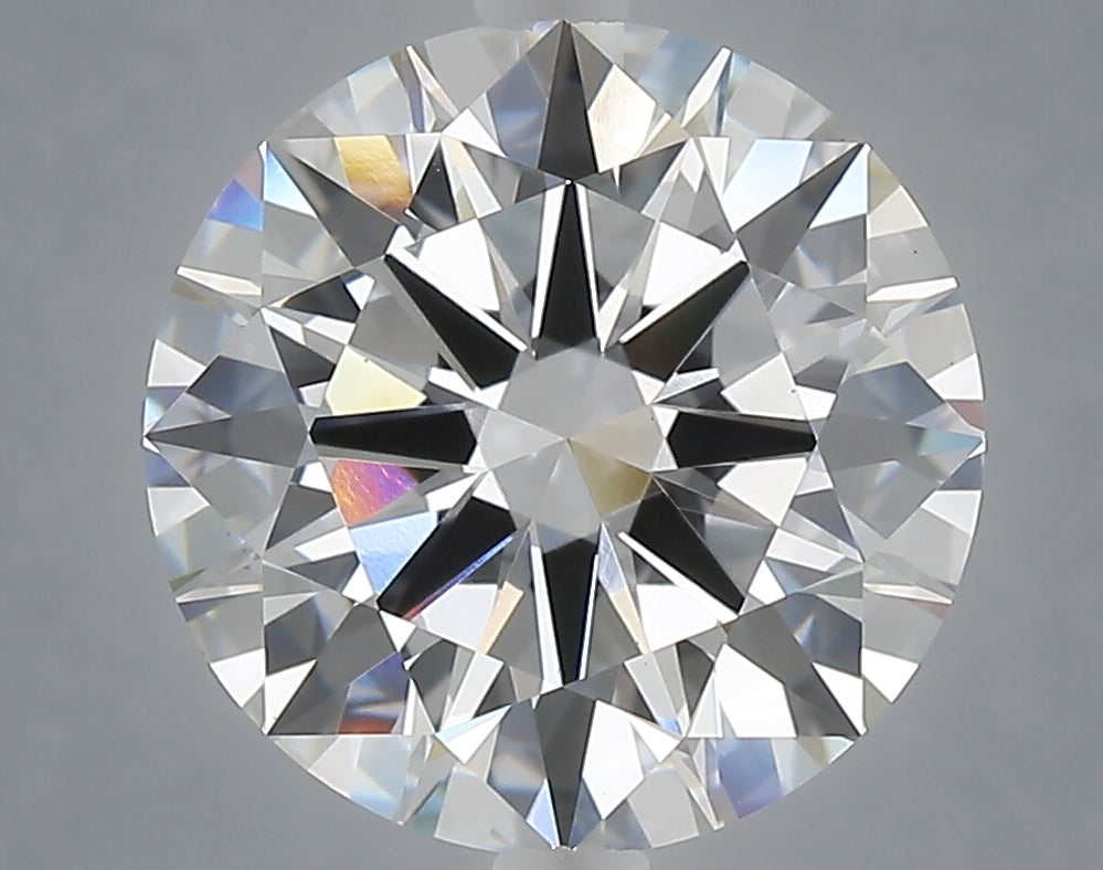 5.05 carat round lab grown diamond E color VS1 clarity