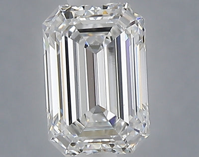 1.02 carat emerald lab grown diamond E color VS1 clarity