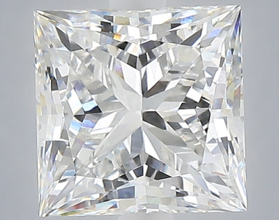 2.58 carat princess lab grown diamond F color VS1 clarity