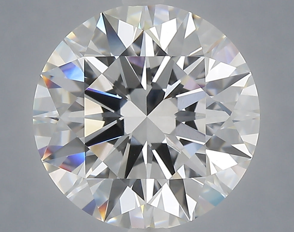5.06 carat round lab grown diamond E color VVS2 clarity