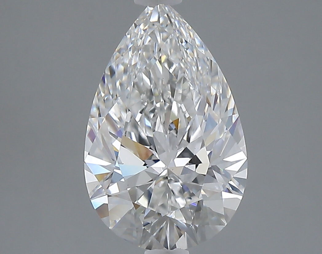 2.52 carat pear lab grown diamond E color VS1 clarity