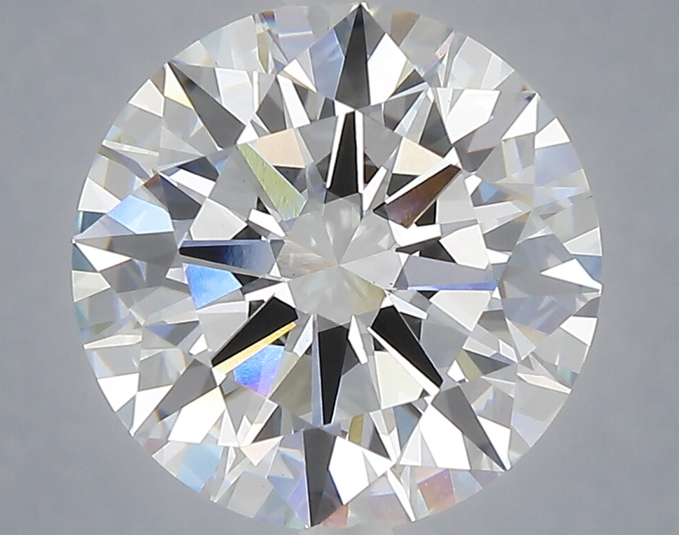 5.04 carat round lab grown diamond E color VS1 clarity