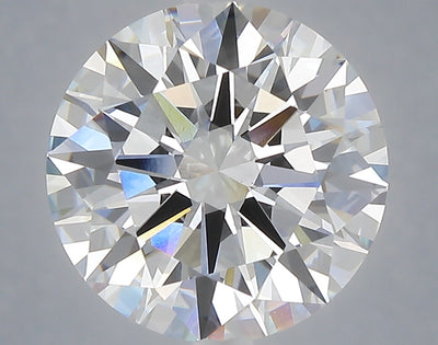 5.04 carat round lab grown diamond E color VS1 clarity