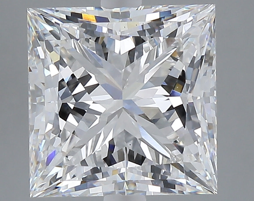 5.24 carat princess lab grown diamond E color VS1 clarity