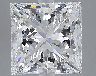 5.24 carat princess lab grown diamond E color VS1 clarity