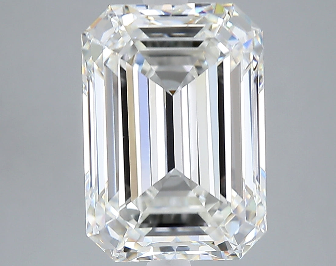 6.06 carat emerald lab grown diamond G color VVS2 clarity