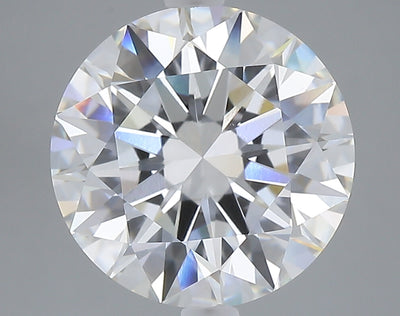 5.01 carat round lab grown diamond E color VVS2 clarity