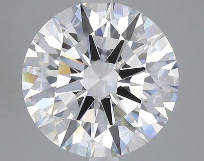 5.03 carat round lab grown diamond E color VVS2 clarity