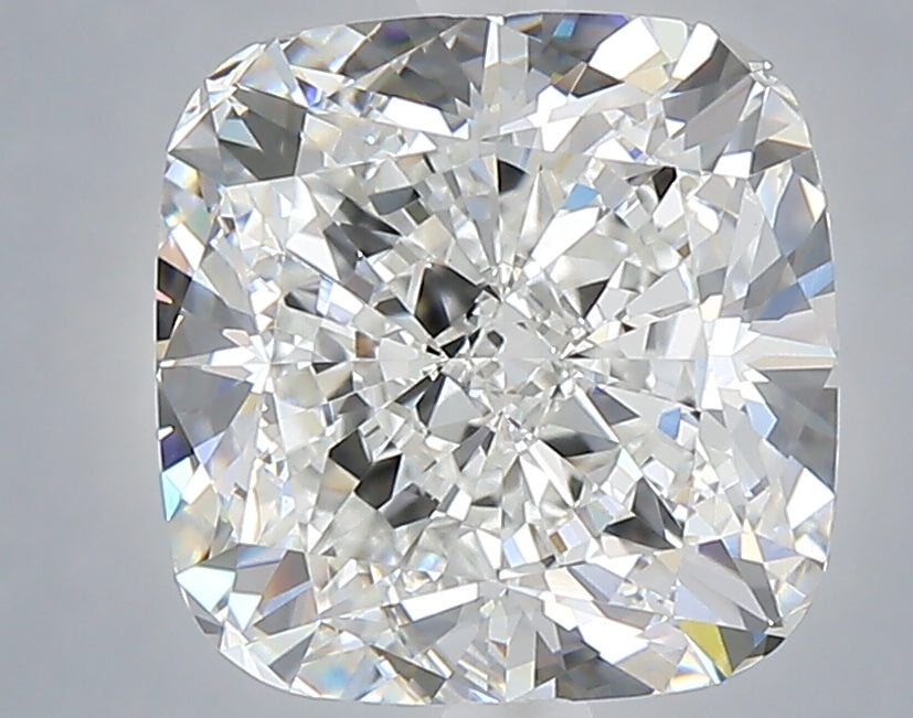 4.28 carat cushion lab grown diamond F color VVS2 clarity