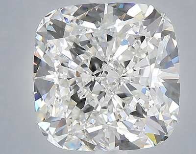 4.28 carat cushion lab grown diamond F color VVS2 clarity
