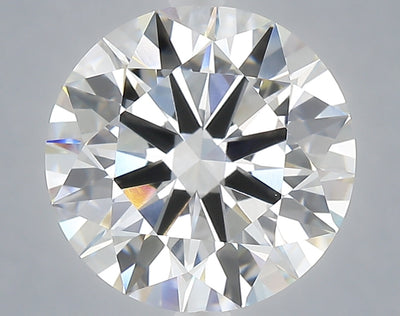 5.03 carat round lab grown diamond F color VVS2 clarity