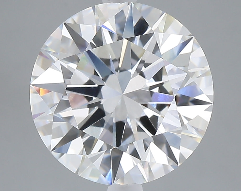 5.05 carat round lab grown diamond E color VVS2 clarity
