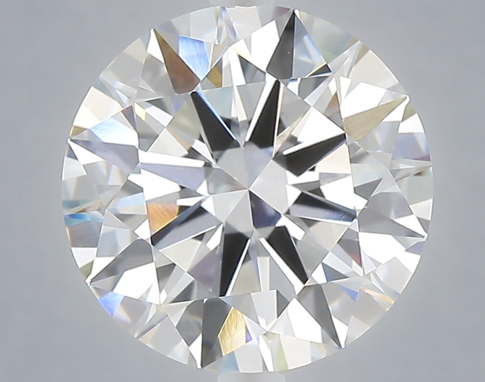 5.05 carat round lab grown diamond E color VVS2 clarity