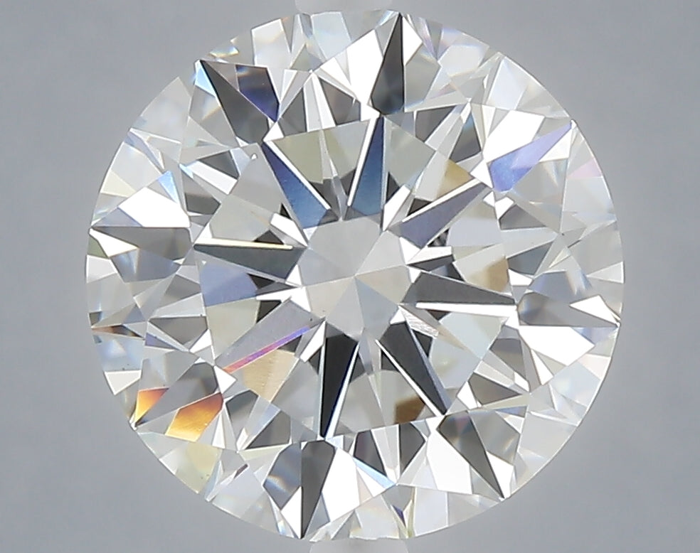 5.06 carat round lab grown diamond E color VVS2 clarity
